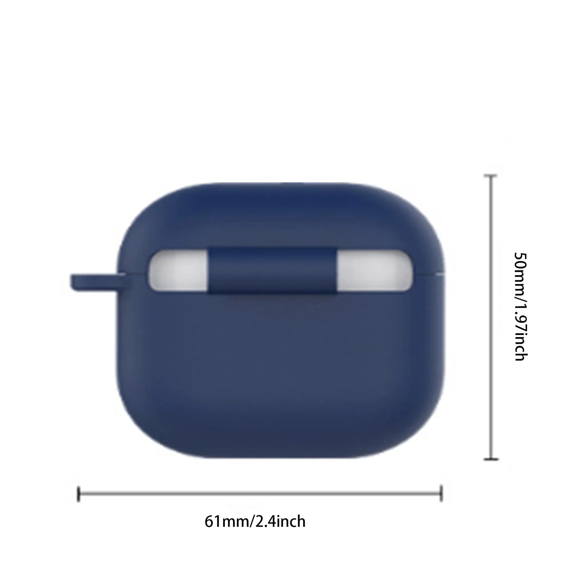 Silicone Earphone Case with Carabiner, Solid Color Robust Shockproof Protective Case for Airpods Pro 2, Soft Earphone Case with Visible LED Charging Indicator, Earphone Protector for Men and Women, Handy, Protection, Earbuds