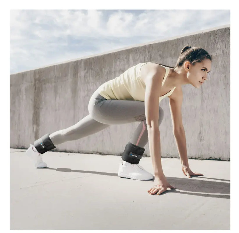 Pureformance 5 Lb Adjustable Wrist/Ankle Weight Set - 2.5 Lb Each Strap for Fitness Toning Endurance & Full-Body Exercise Comfortable Adjustable Design