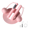 CHANGENOW Cordless Jump Rope with Large LED Display High-Precision Chip Cordless Ball Option Home Workout Equipment Pink