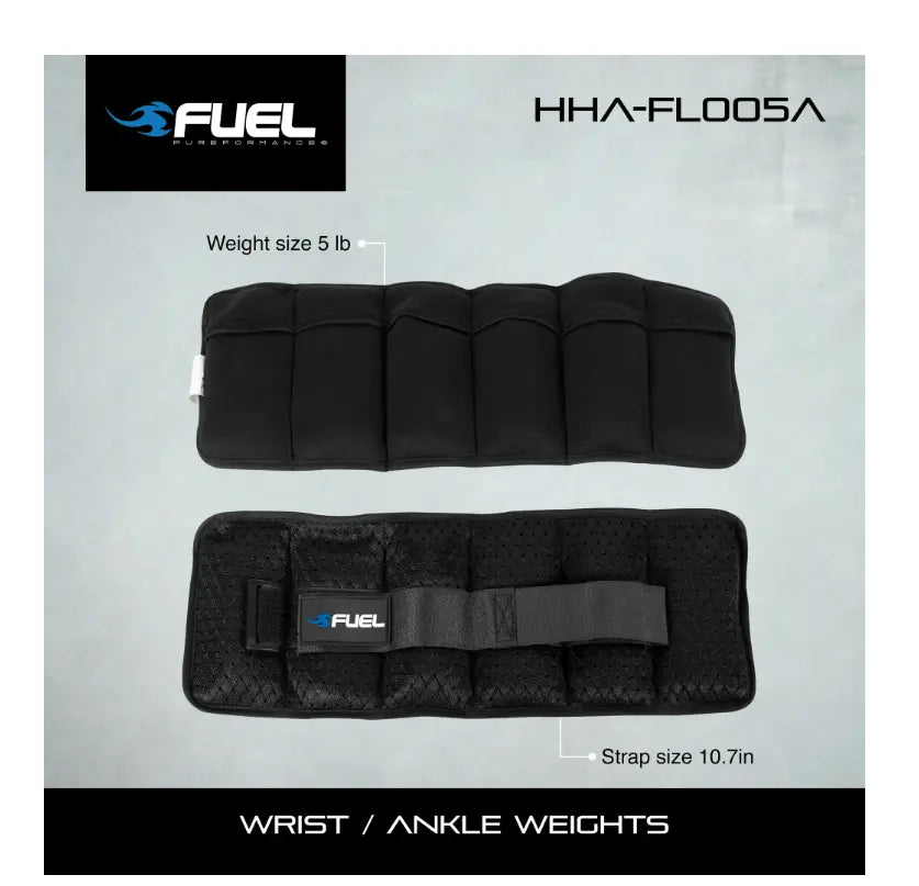 Pureformance 5 Lb Adjustable Wrist/Ankle Weight Set - 2.5 Lb Each Strap for Fitness Toning Endurance & Full-Body Exercise Comfortable Adjustable Design