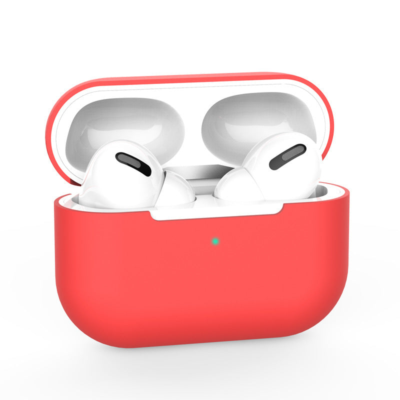 Silicone Earphone Case with Carabiner, Solid Color Robust Shockproof Protective Case for Airpods Pro 2, Soft Earphone Case with Visible LED Charging Indicator, Earphone Protector for Men and Women, Handy, Protection, Earbuds