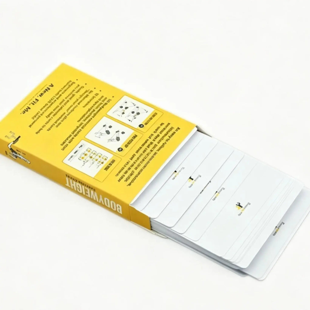 Self Weight Exercise Card, 62 Exercise Cards, Large Size 5 Inches X 3.5 Inches, Men'S and Women'S Fitness Cards, Beginner'S Fitness Guide, Home or Gym Exercise Routine Guide