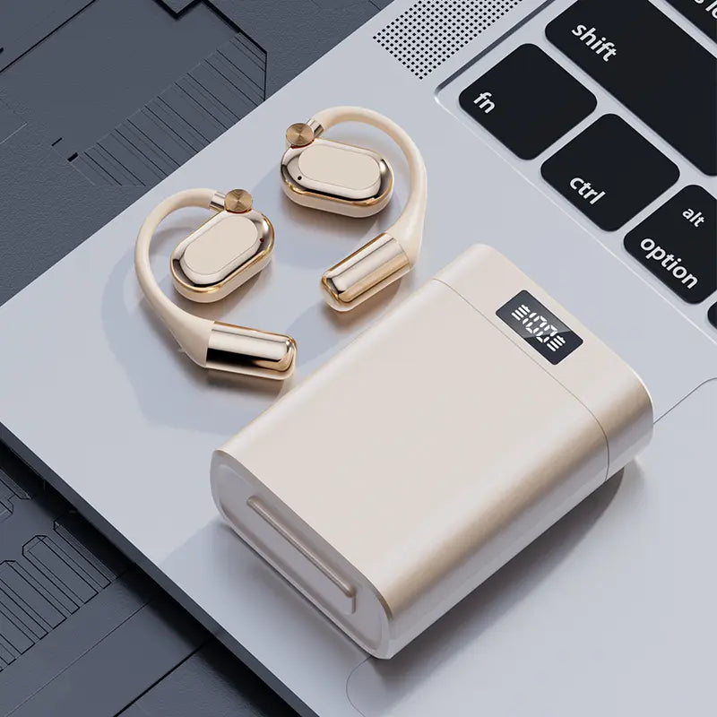 Bluetooth Earbuds with Smartphone Charging Support 45 Hours Playtime Hifi Bass ENC Noise Cancelling Bluetooth 6.0 Sport Design,Father'Sdaygifts