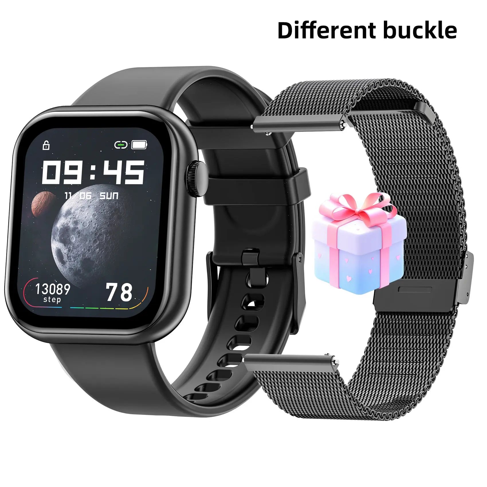 Multifunctional Men'S and Women'S Smartwatch, Calling Smart Watch, 1.85‑Inch Smart Watch That Supports Answering and Making Calls, 100+ Sports Modes and Message Reminders, IP67 Waterproof for Android and Iphone, Ideal Gift