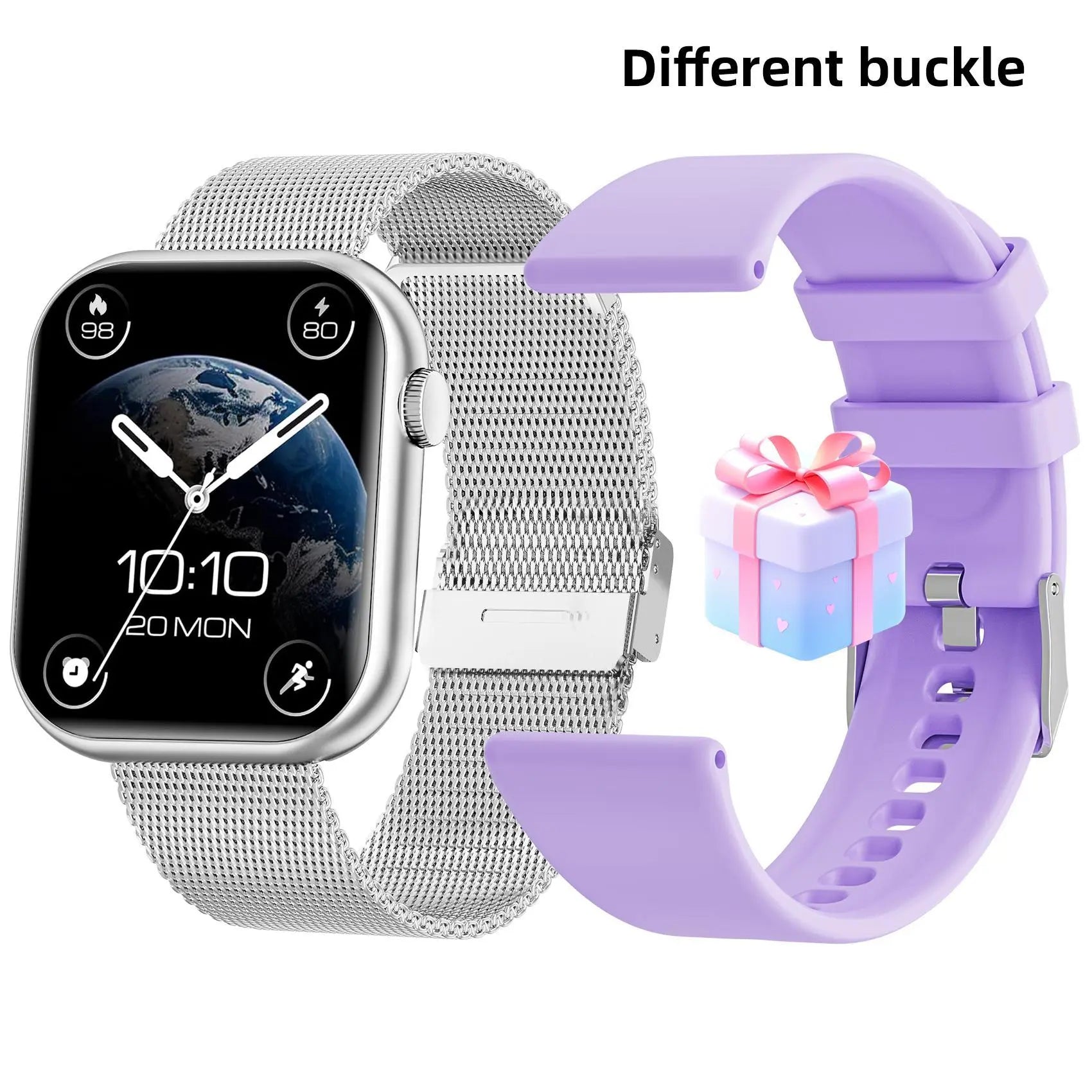 Multifunctional Men'S and Women'S Smartwatch, Calling Smart Watch, 1.85‑Inch Smart Watch That Supports Answering and Making Calls, 100+ Sports Modes and Message Reminders, IP67 Waterproof for Android and Iphone, Ideal Gift