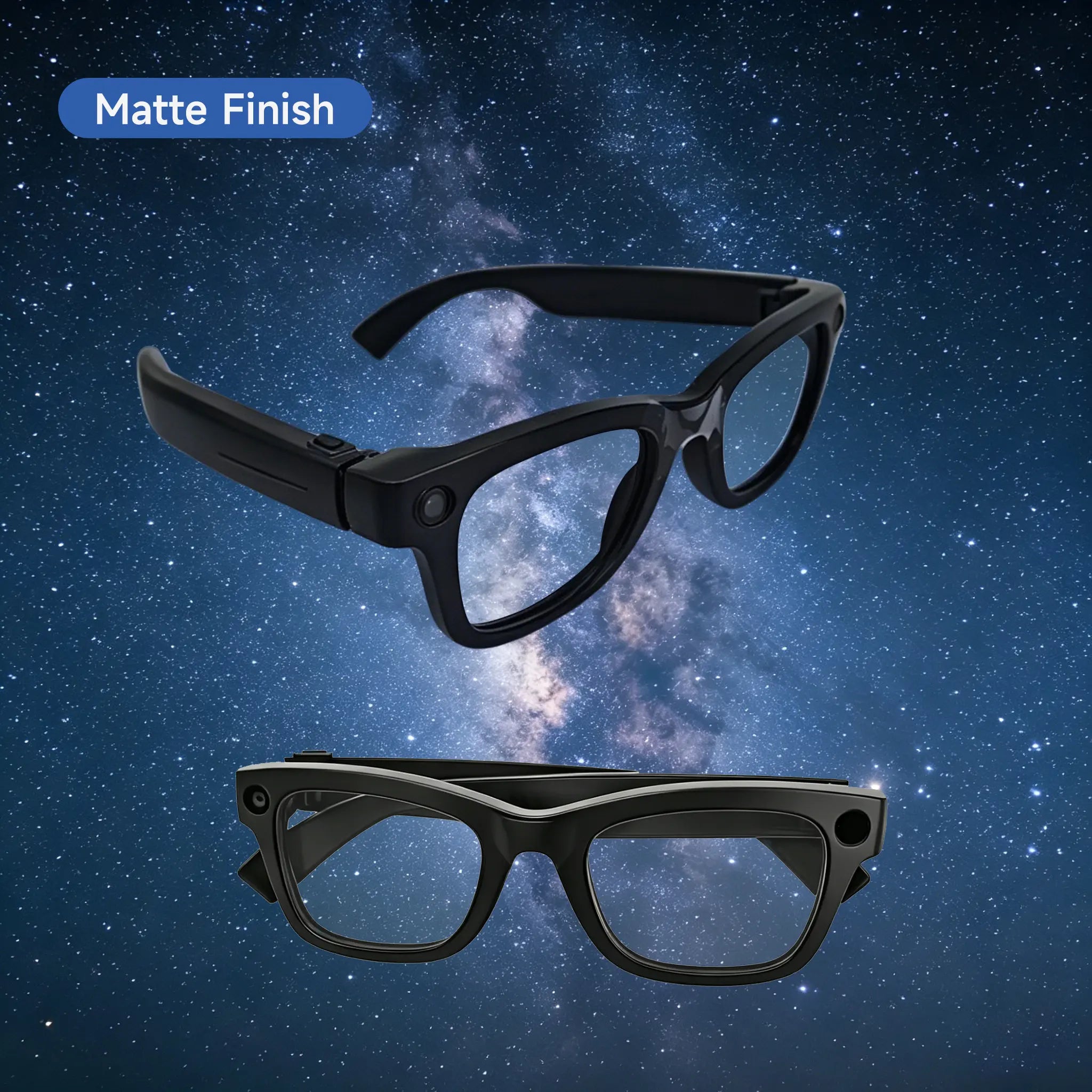 JEYUIN Smart Bluetooth Audio Glasses | Hands-Free Vlog Photo & Video Capture + Real-Time Translation | Perfect Wearable Camera Eyewear for Travel, Outdoor Adventures & Daily Life | Works with Iphone & Android